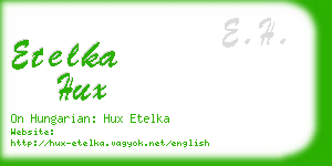 etelka hux business card